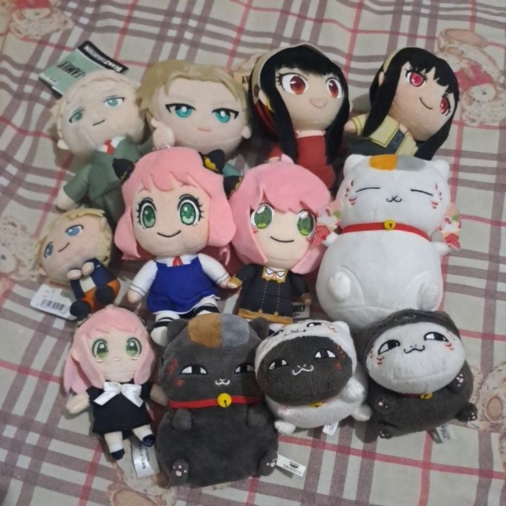 [ORI] Official Merch Anime Spy x Family & Nyanko Sensei | Stuffed Toy Doll Plushie Keychain Bag Char
