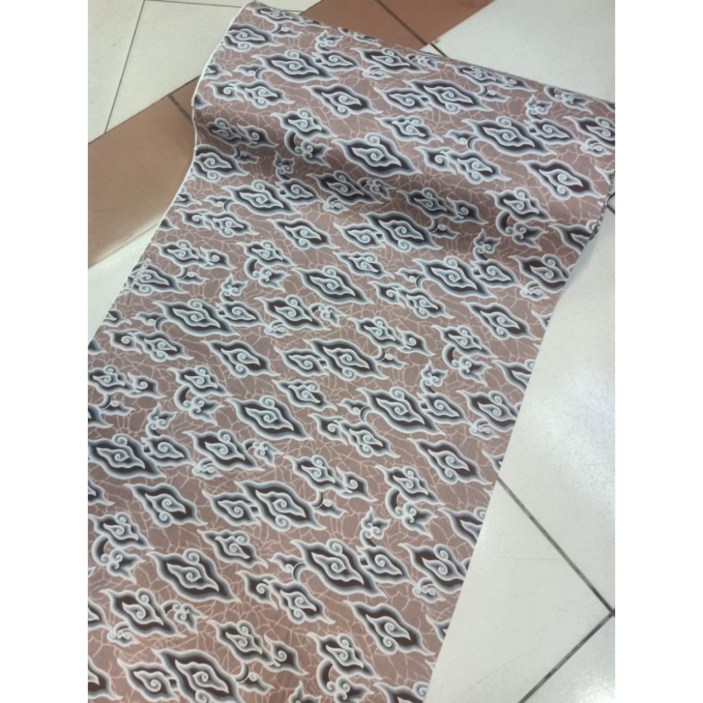 BAHAN BATIK KATUN MOTIF MEGA MENDUNG EXCLUSIVE, BATIK KATUN ORIGINAL MEGA MENDUNG TERBARU, KAIN BATI