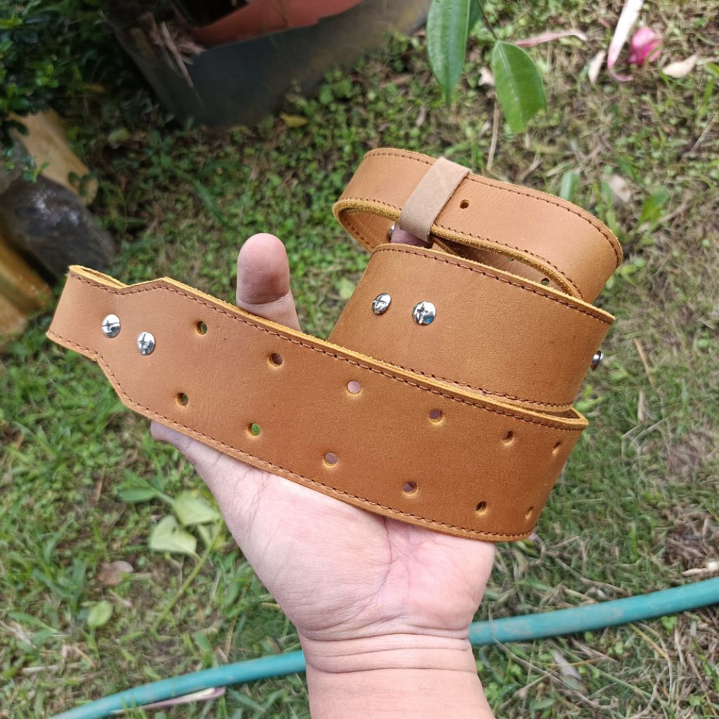 TALI SANDANG KULIT SAPI ASLI PREMIUM KEREN BULL PUP SWIVEL UNCLE MIKE SENAPAN ANGIN PCP PREDATOR