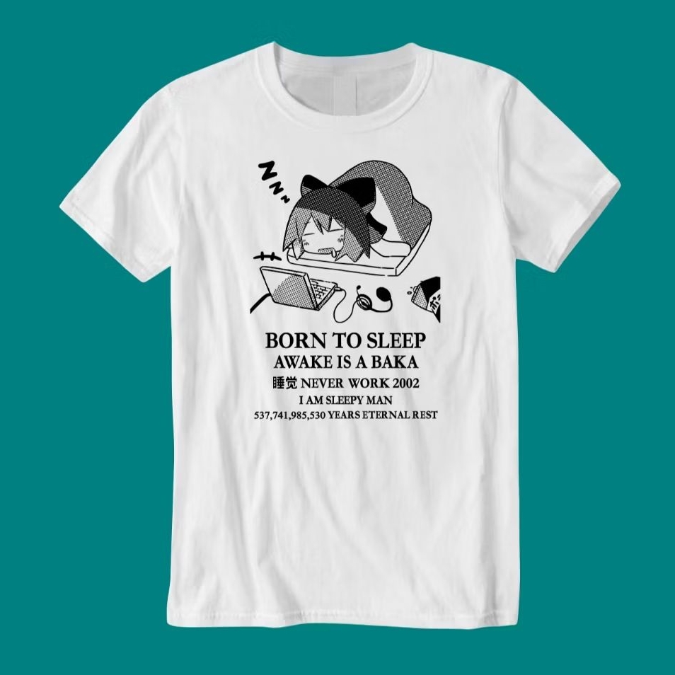Kaos Sablon Anime / Japanese Anime premium T-Shirt - Touhou Remilia/Born To Sleep