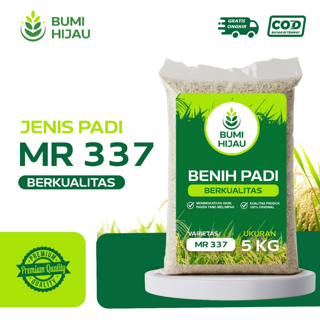 Benih Padi MR 337 Kemasan 5kg