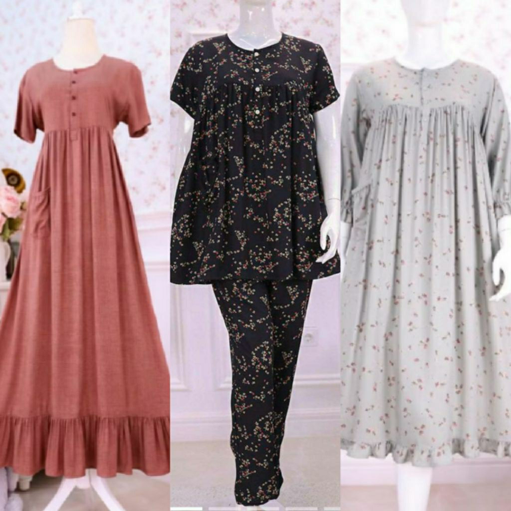 Ditsy Sleepwear ~ Ariyella Summer S ~ Scratch Vintage S ~ Riana Pajamas S ~ Ditsy Official ~ Baju Ti