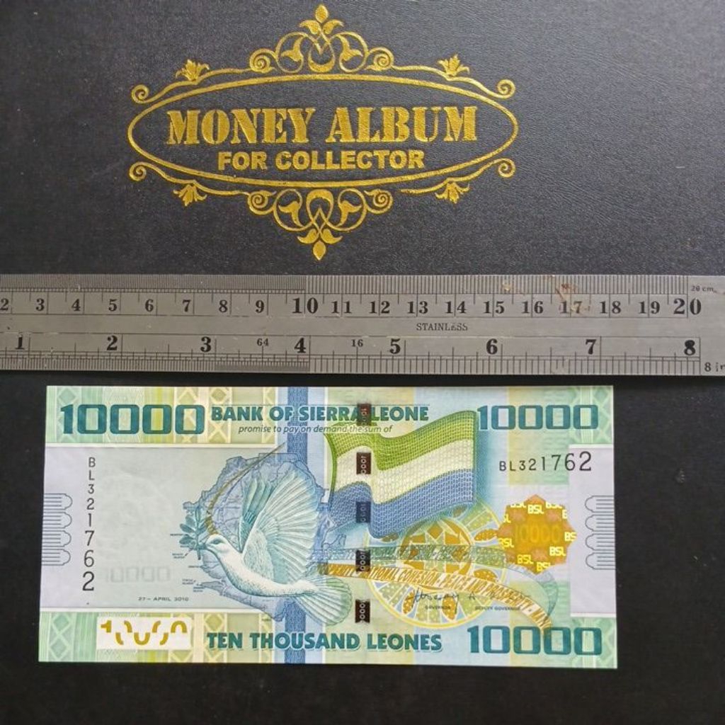 Uang Sierra Leone 10000 Leones 2010 UNC
