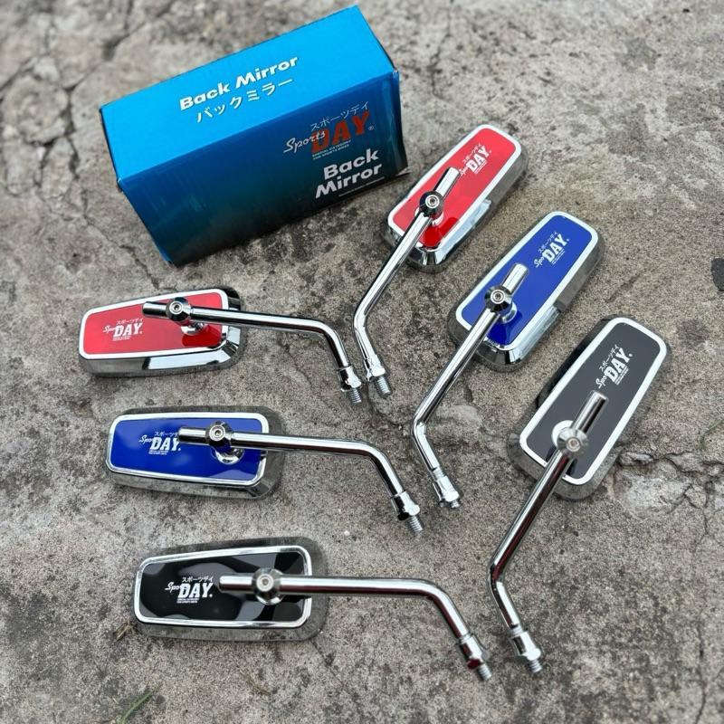 Spion Kotak Day Akrilik Model Terbaru Kaca Biru Spion Variasi Kotak Akrilik Merah Biru Hitam Drat Ho