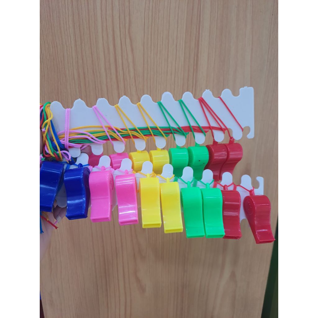 Peluit Plastik + Tali Pramuka Pluit Wasit Bola Perpcs