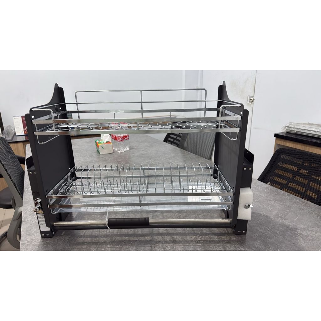 Knockers Rak Piring Botol Wire Elevator Pull Down