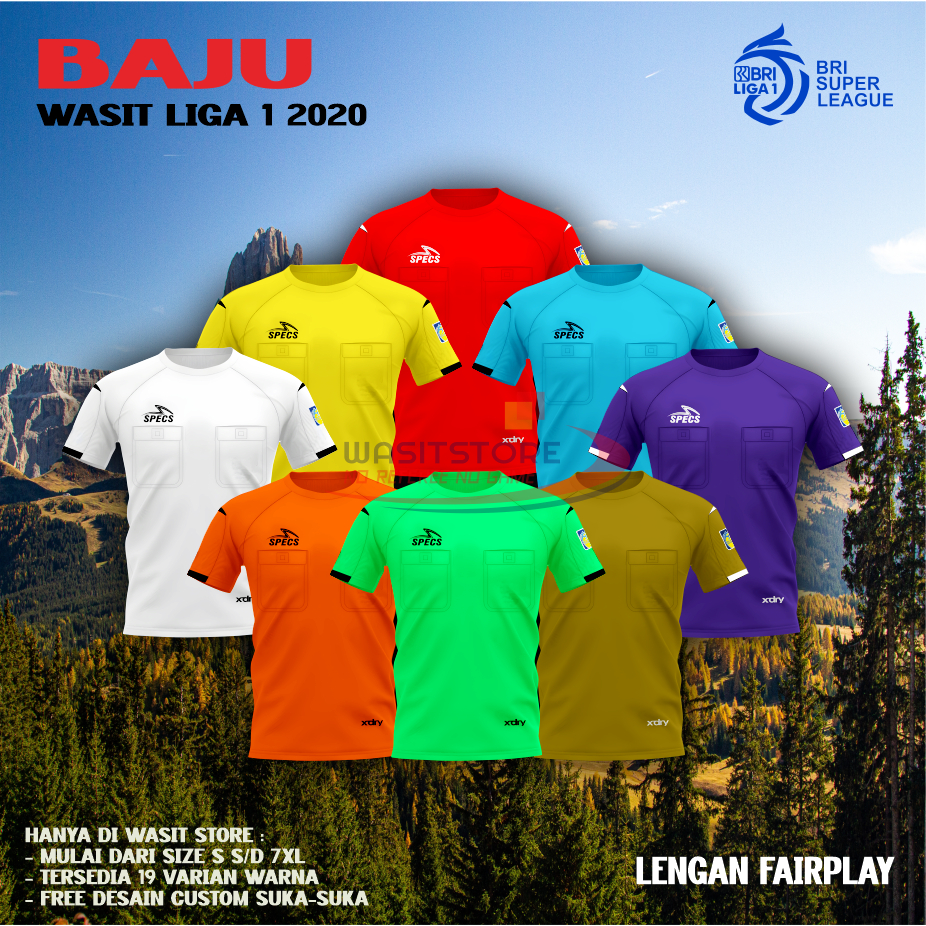BAJU WASIT LIGA1 2020/ 2021 ( LENGAN FAIRPLAY )
