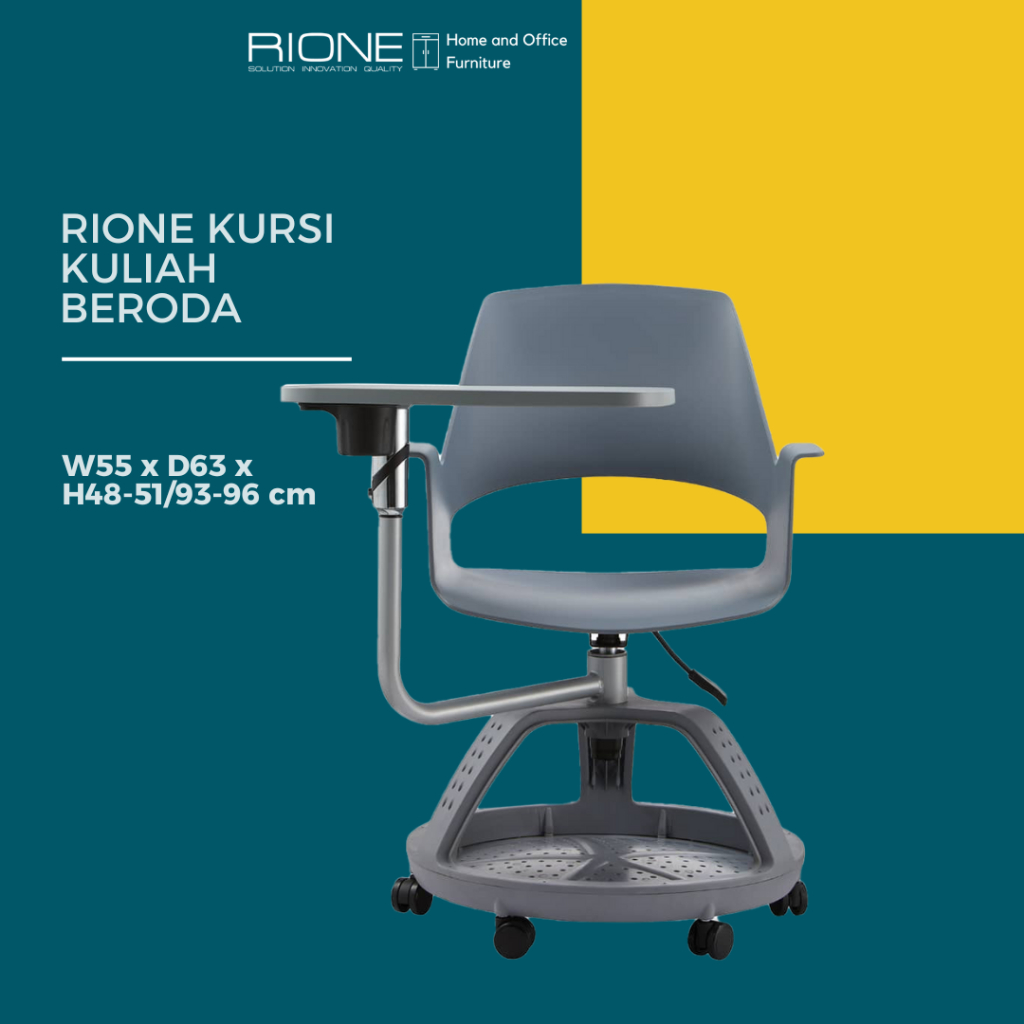 RIONE Kursi Belajar Beroda | Kursi Kuliah
