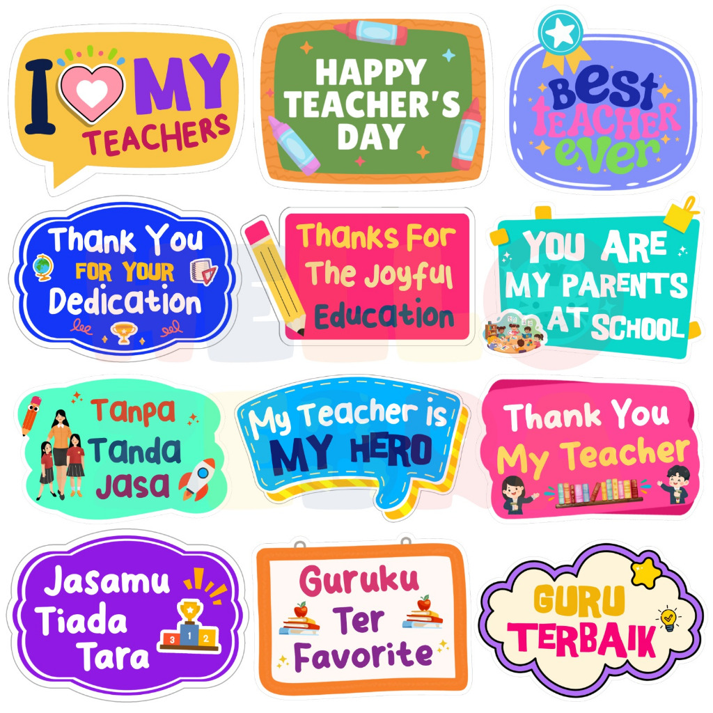 Properti Photobooth Hari Guru | Props Photobooth Hari Guru | Prop Photobooth Acara Teacher Day | Pro