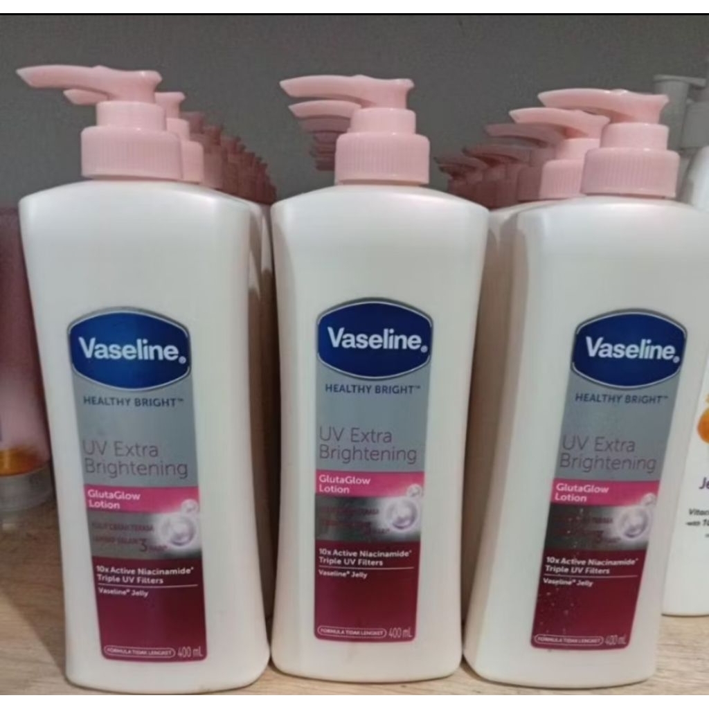 Handbody Vaseline 400ml(stiker agak lecet exp 2027)