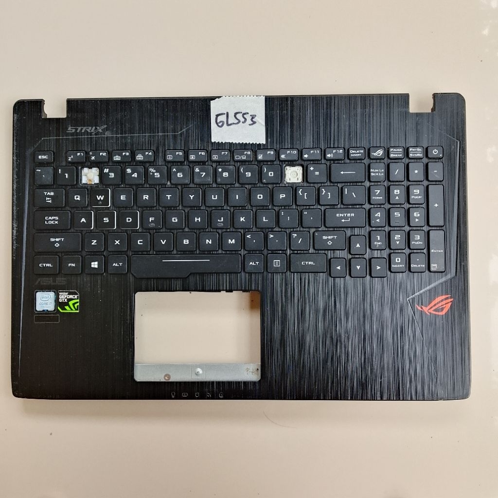 Minusan Palmrest Casing C bagian atas motherboard Laptop Asus ROG STRIX GL553 GL553V GL553VD GL553VE