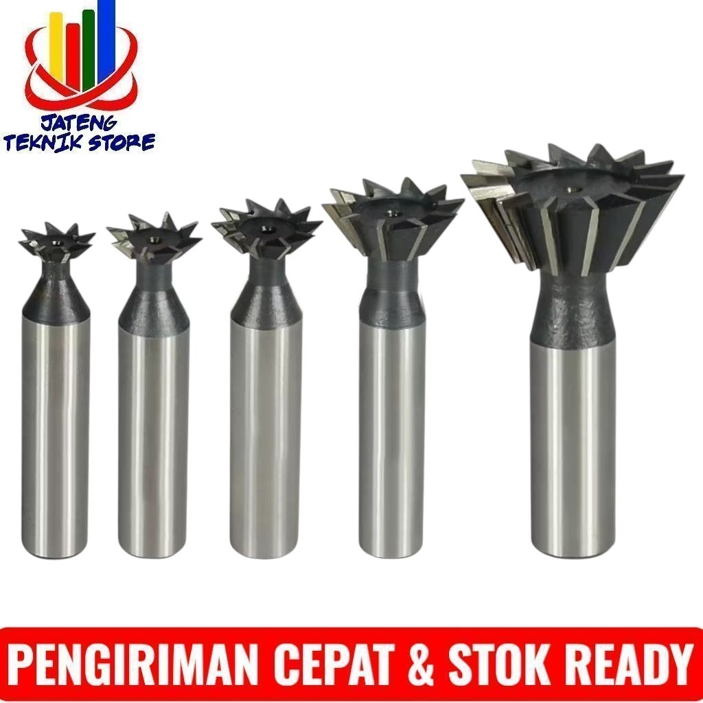 Dove tile Endmill Ekor burung Endmill derajat 14x45° as 12mm hss bukan carbide