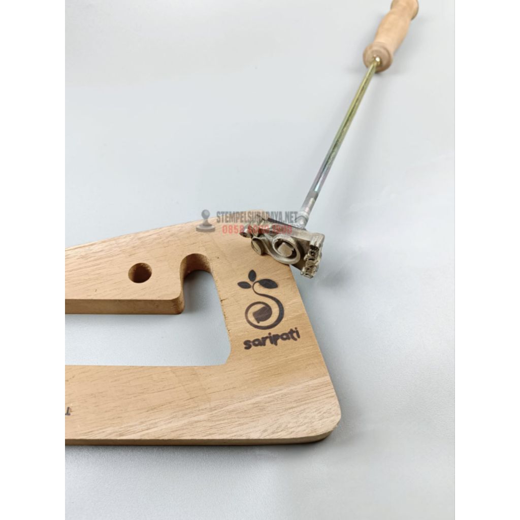 jual hotstamp kayu manual stempel media kayu stempel kayu stempel bakar