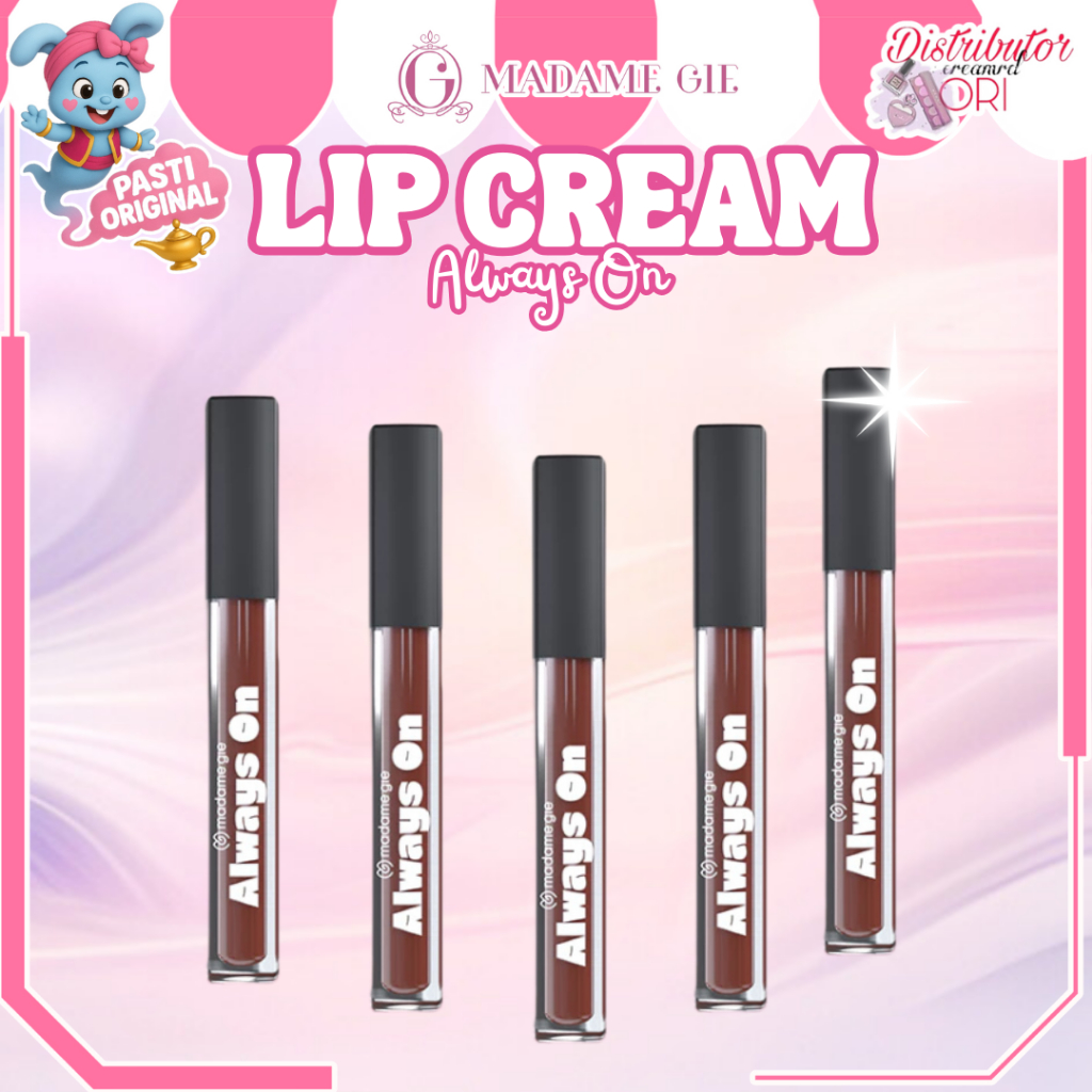 Madame Gie Always On Lip Cream  - Lip Cream Lipstik | Distributor Cream Ori