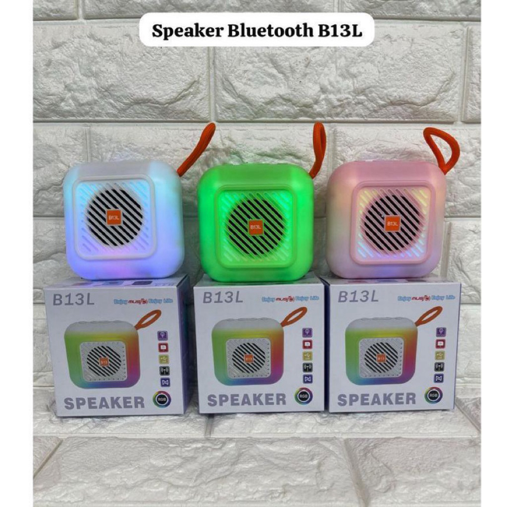 Speaker Bluetooth B13L Lampu LED RGB Wireless Portable Speker Music Box