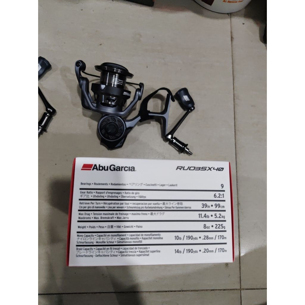 reel pancing abu garcia revo 3 type sx 30 atau 40 spinning power handel