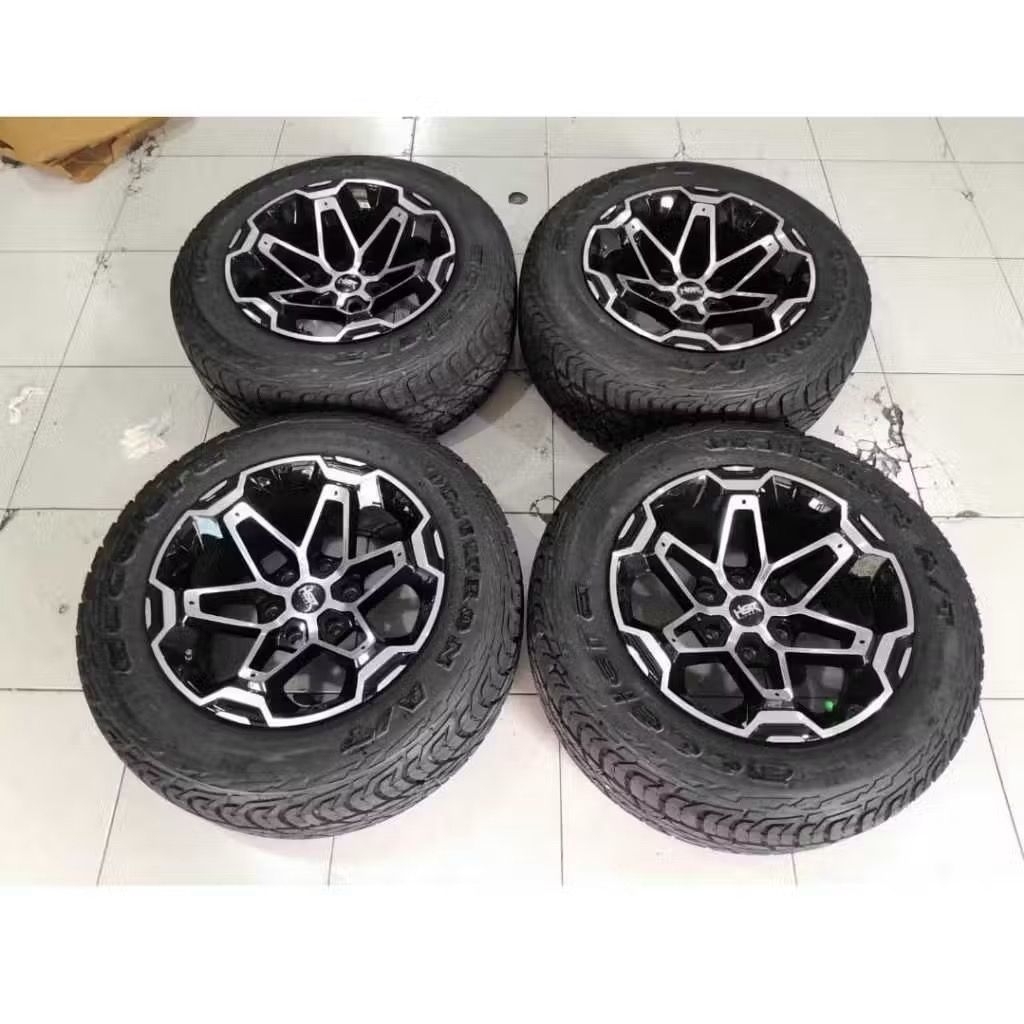 VELG MOBIL SEKEN HSR LAGONG R18 + BAN 265 60 R18  6X139 PAJERO FORTUNER TRITON DLL