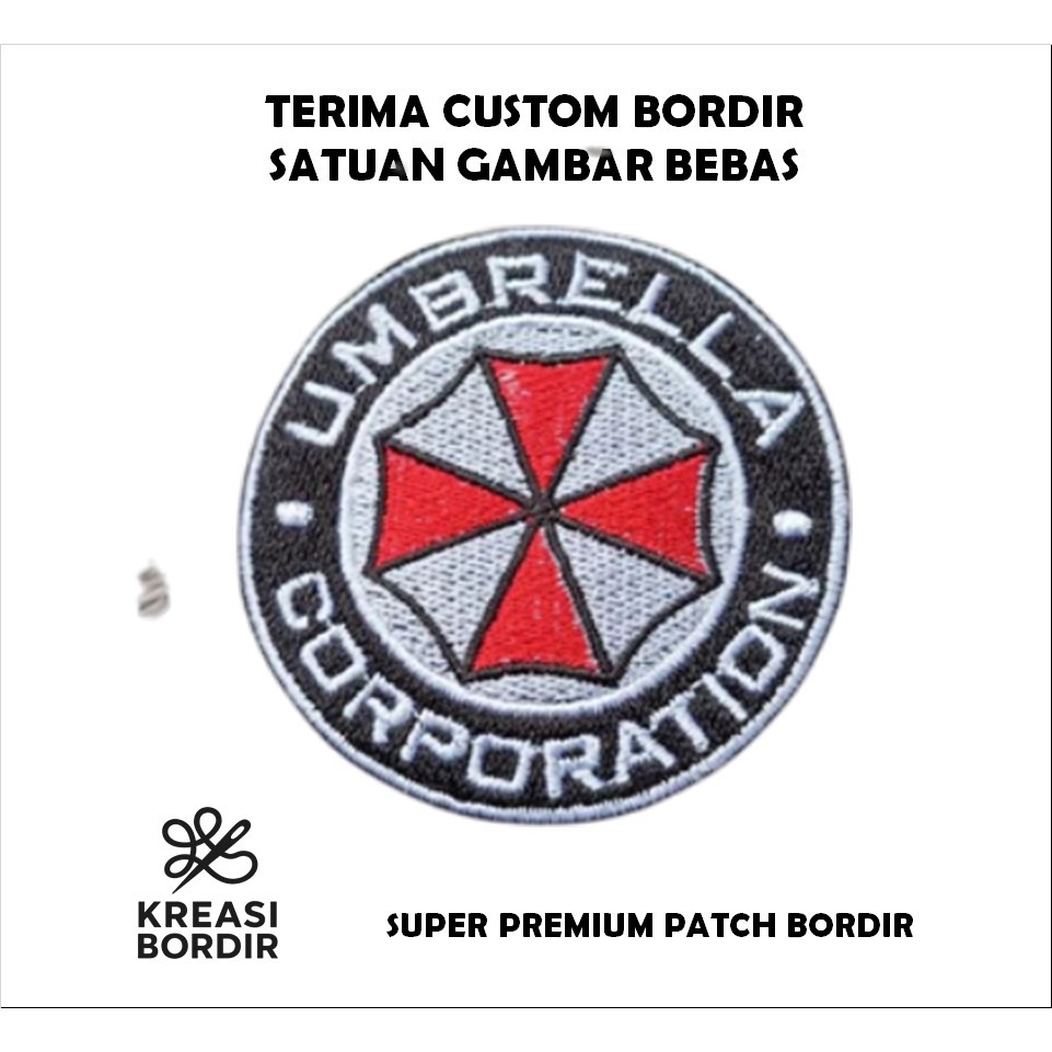 EMBLEM PATCH BORDIR LOGO UMBRELLA CORPORATION - Kreasibordir.id