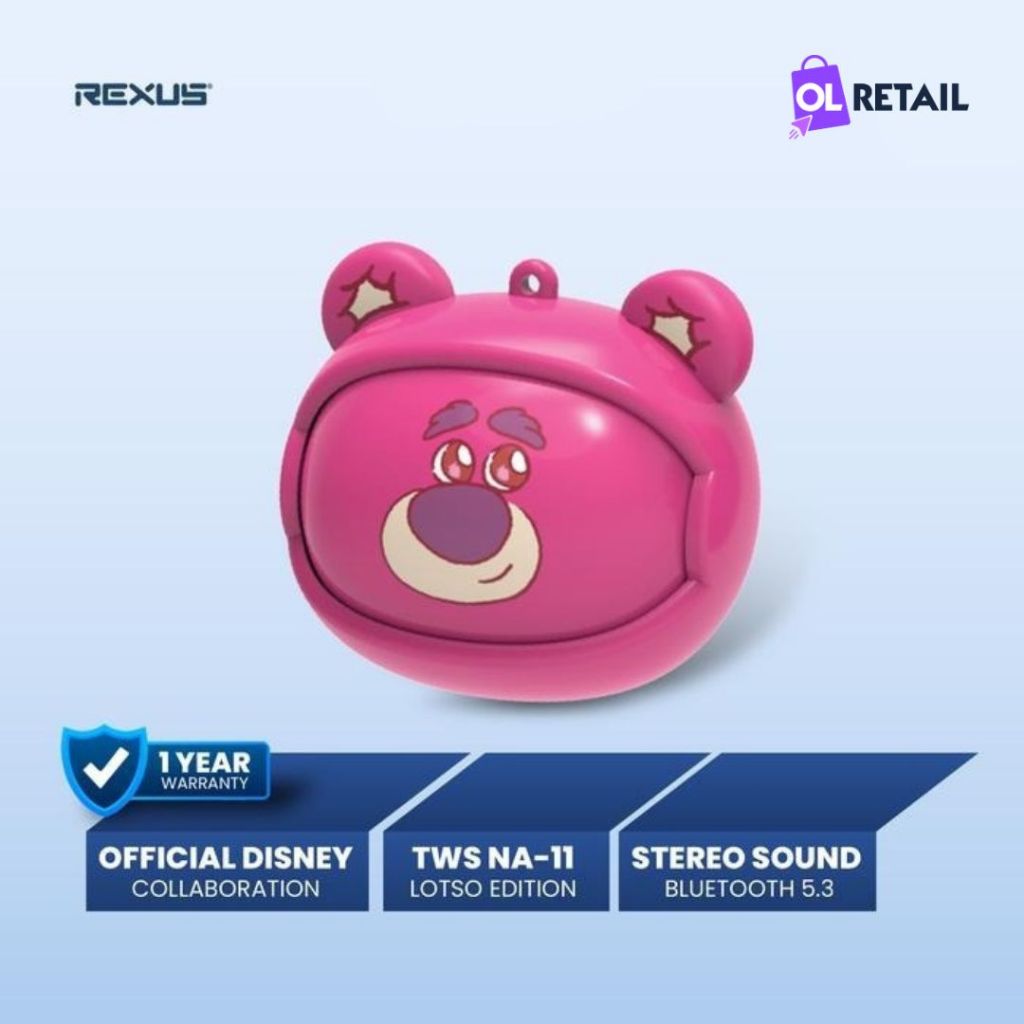 Earphone TWS REXUS NA-11 Lotso Bluetooth V5.3 With Neckchain