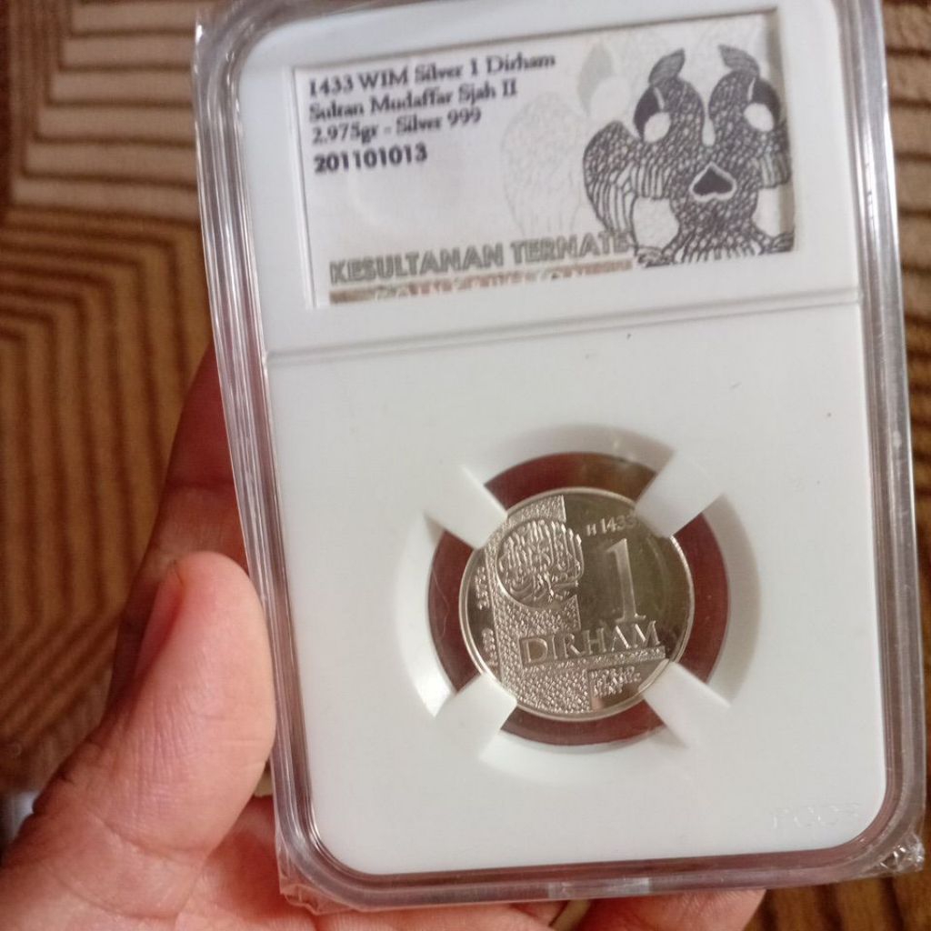 Dirham wakala kesultanan ternate sultan mudoffar sjahll