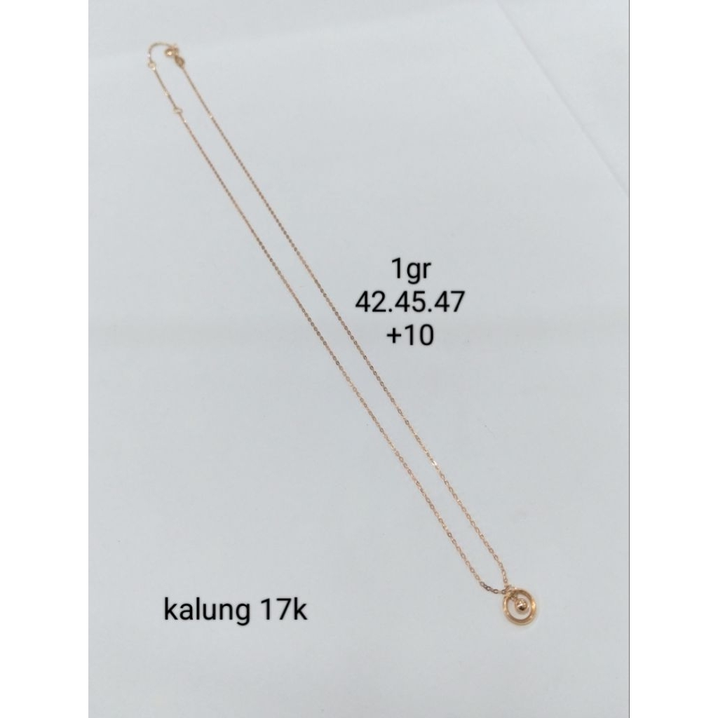 kalung emas 17 karat