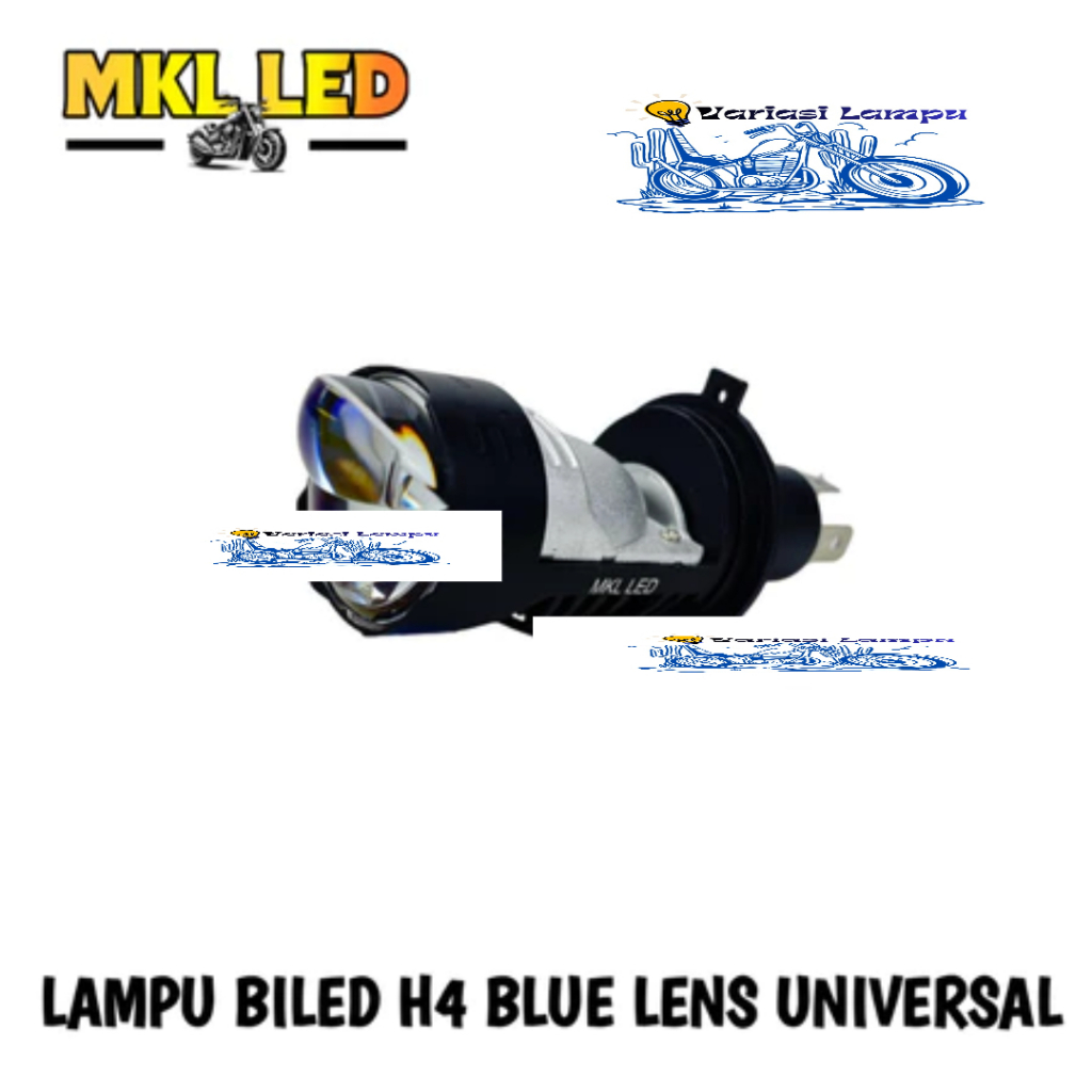 Lampu Utama Biled H4 Universal Blue Lens Lampu LED Biled Lampu Biled H4 Lampu Biled Projector H4