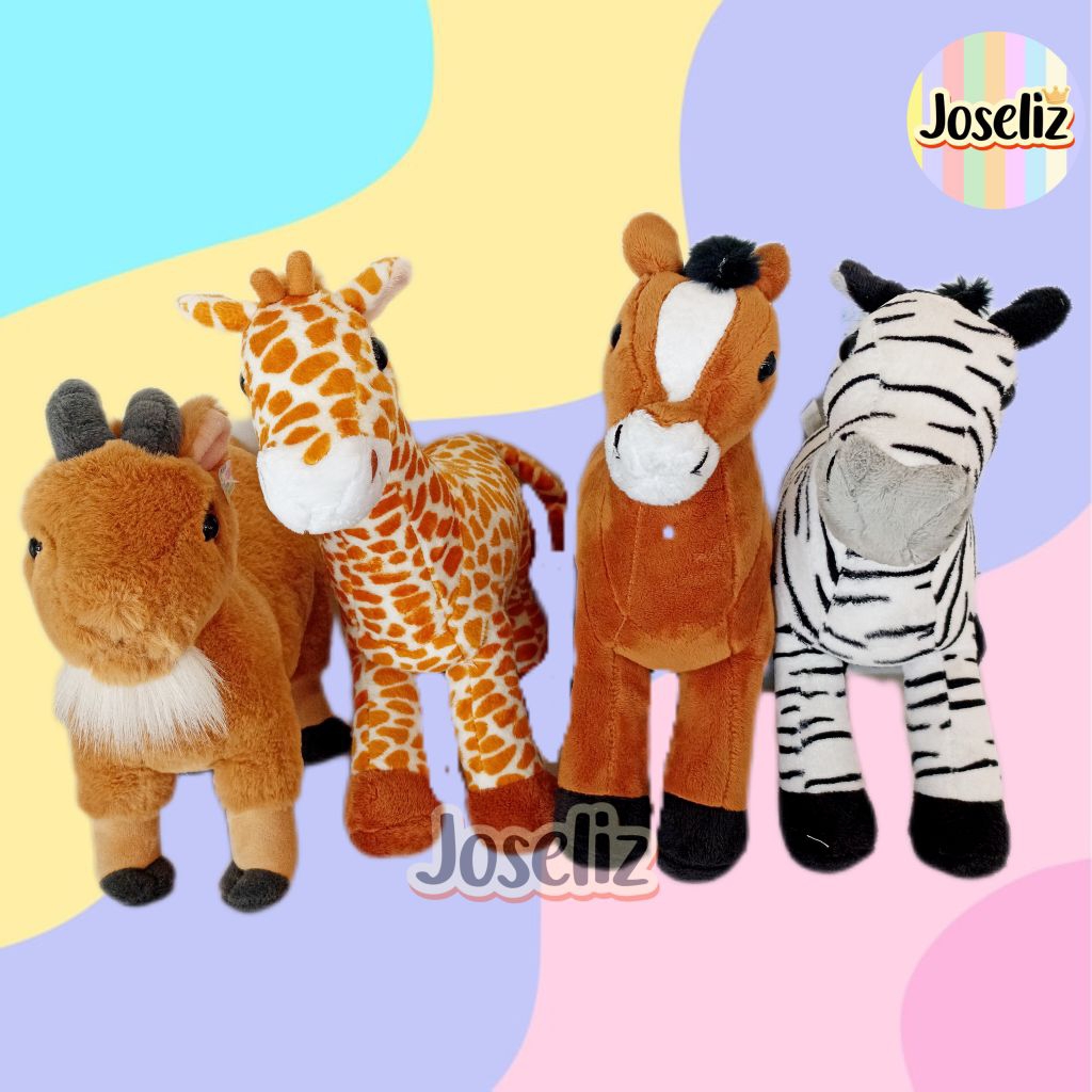 BONEKA KUDA ZEBRA KAMBING JERAPAH HEWAN ZOO BY SEULGI