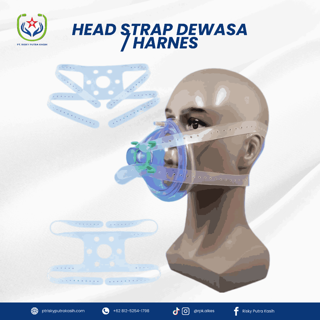 Head Strap Dewasa / Head Harness – Penyangga Kepala Medis