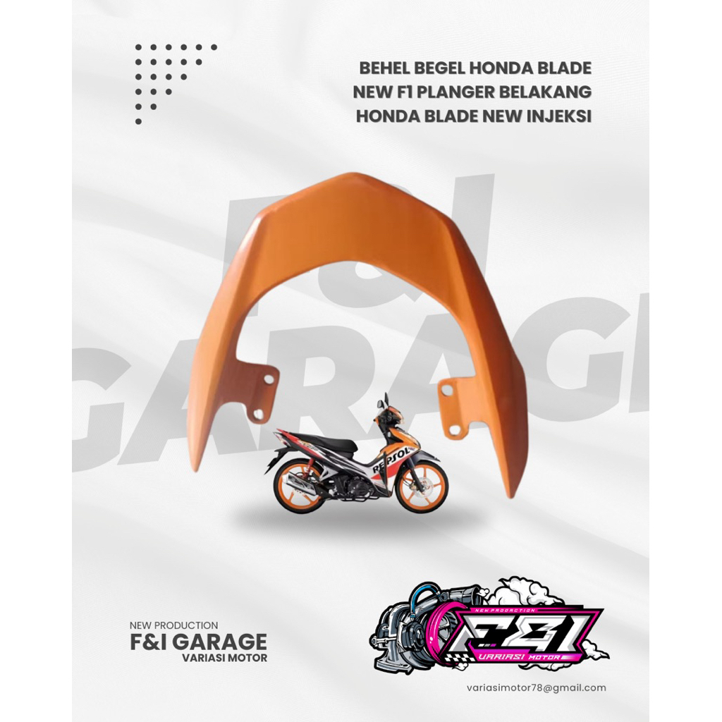 Behel Begel Honda Blade New F1 Planger Belakang Honda Blade New Injeksi