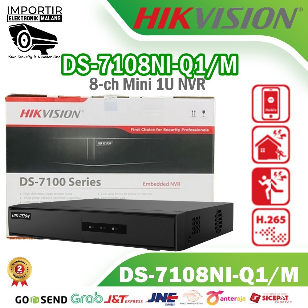 NVR 8ch HIKVISION 7108NI-Q1-M Non Poe ( NVR HIKVISION )