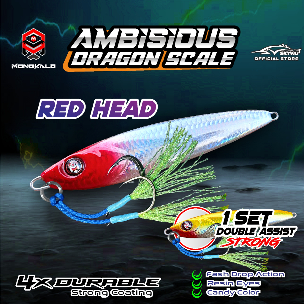 Mongkalo Ambisious Sisik-Kecil noGID noMotif Candy 40 Red-Head