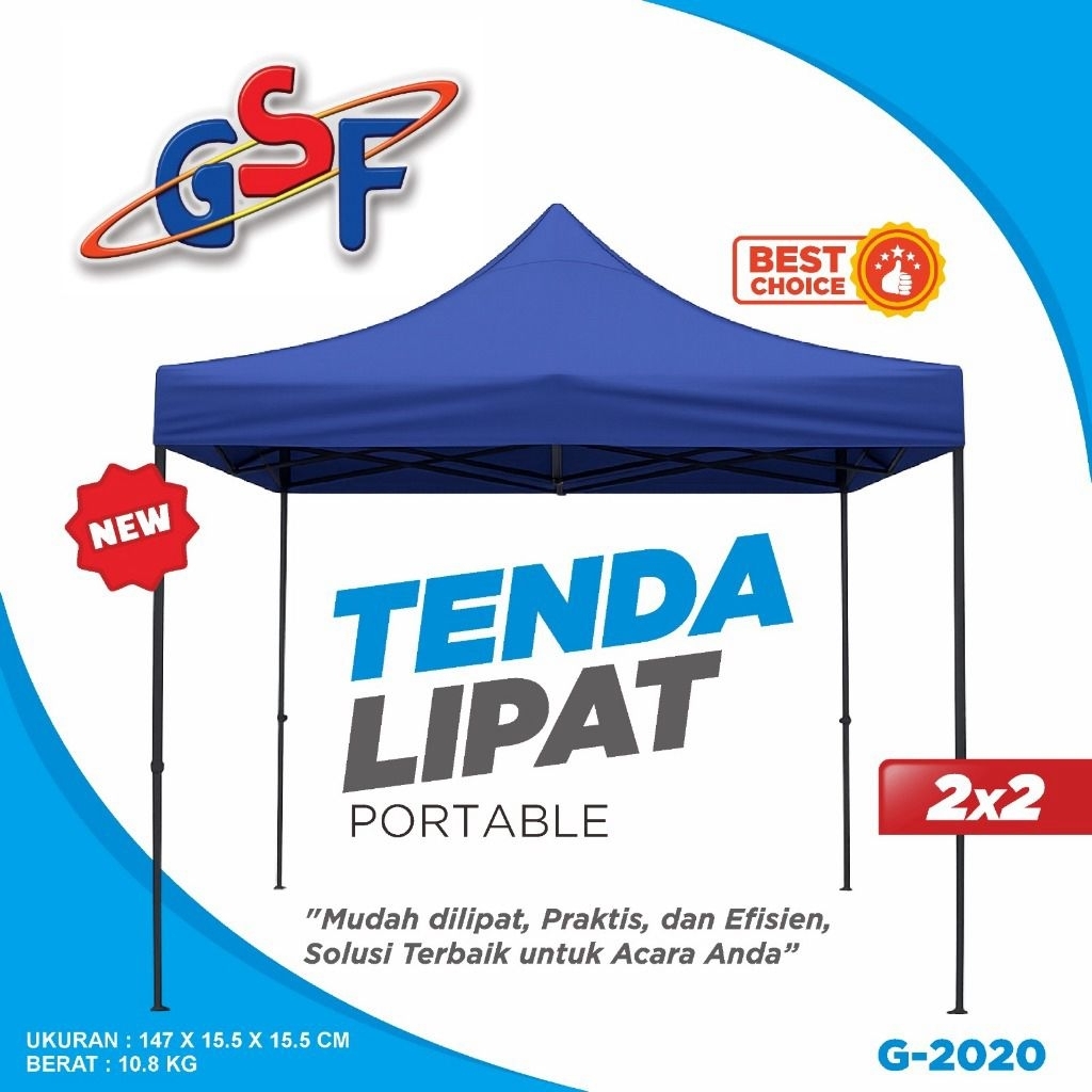 YN971Tenda Lipat Jualan 2 meter x 2 meter Tenda Event Bazaar Outdoor 2x2m