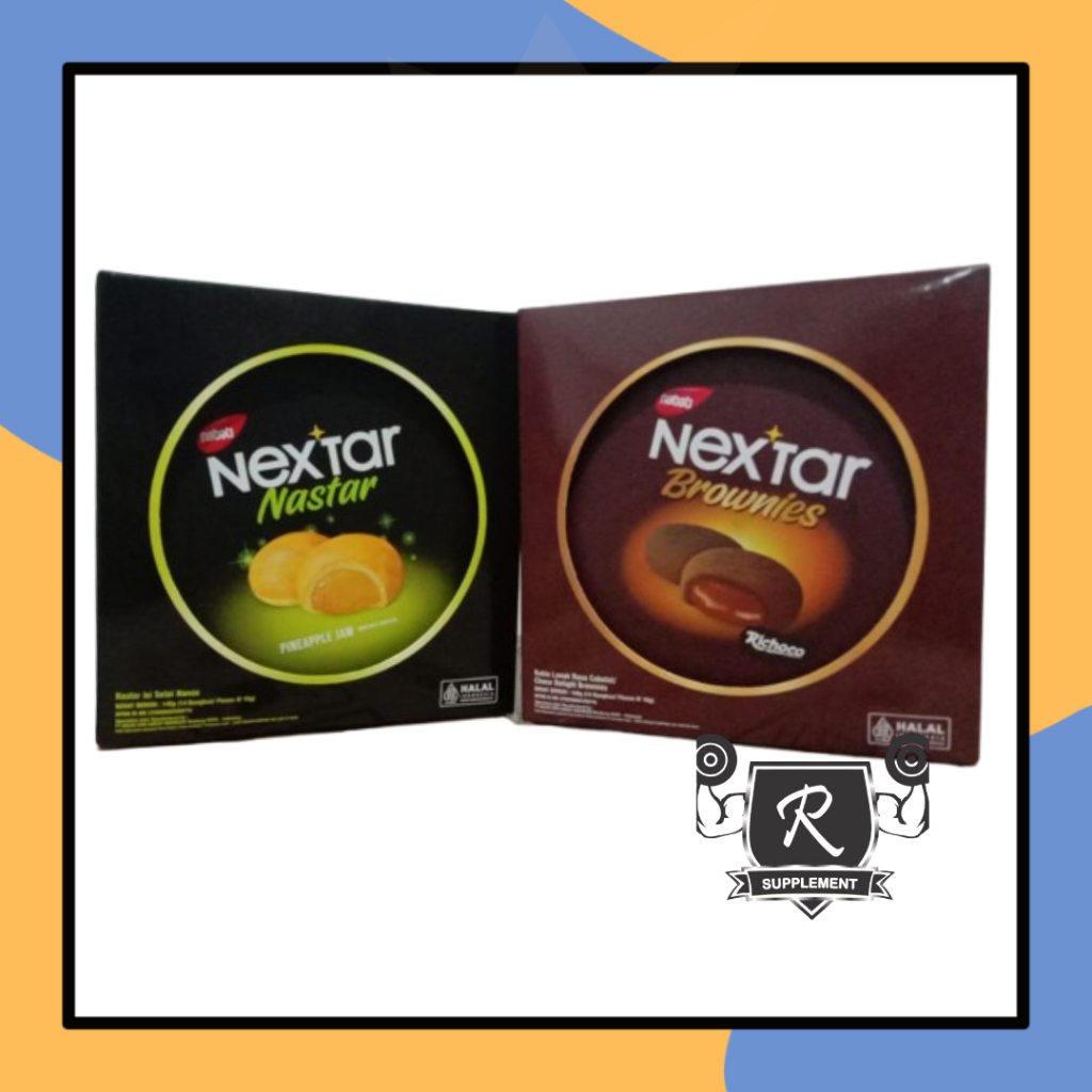 Nabati Nextar Nastar Brownies 140gr Kemasan Box Jar Camilan Kue Nekstar Isi 14 Bungkus Rasa Selai Na