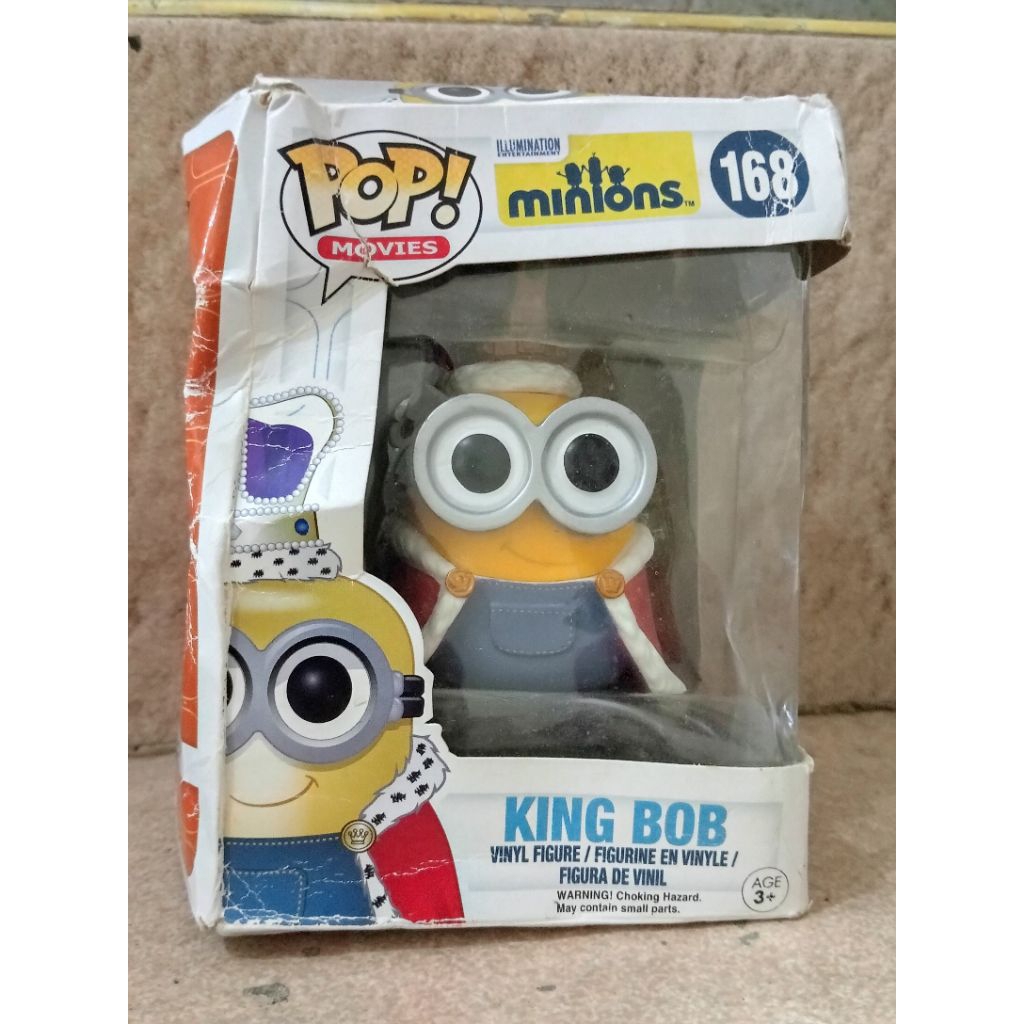 Preloved Funko pop king Bob minion
