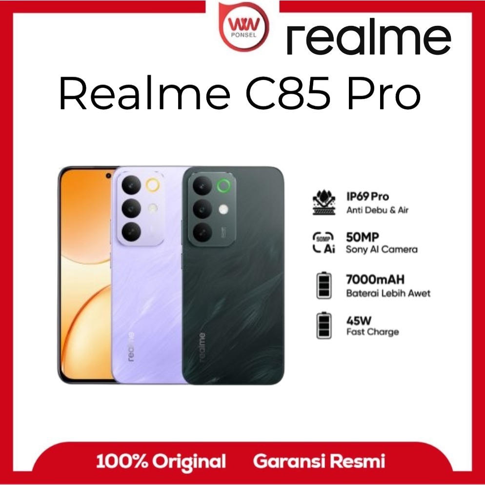 Hp Realme C85 Pro Ram 8GB  Internal 256GB Garansi Resmi