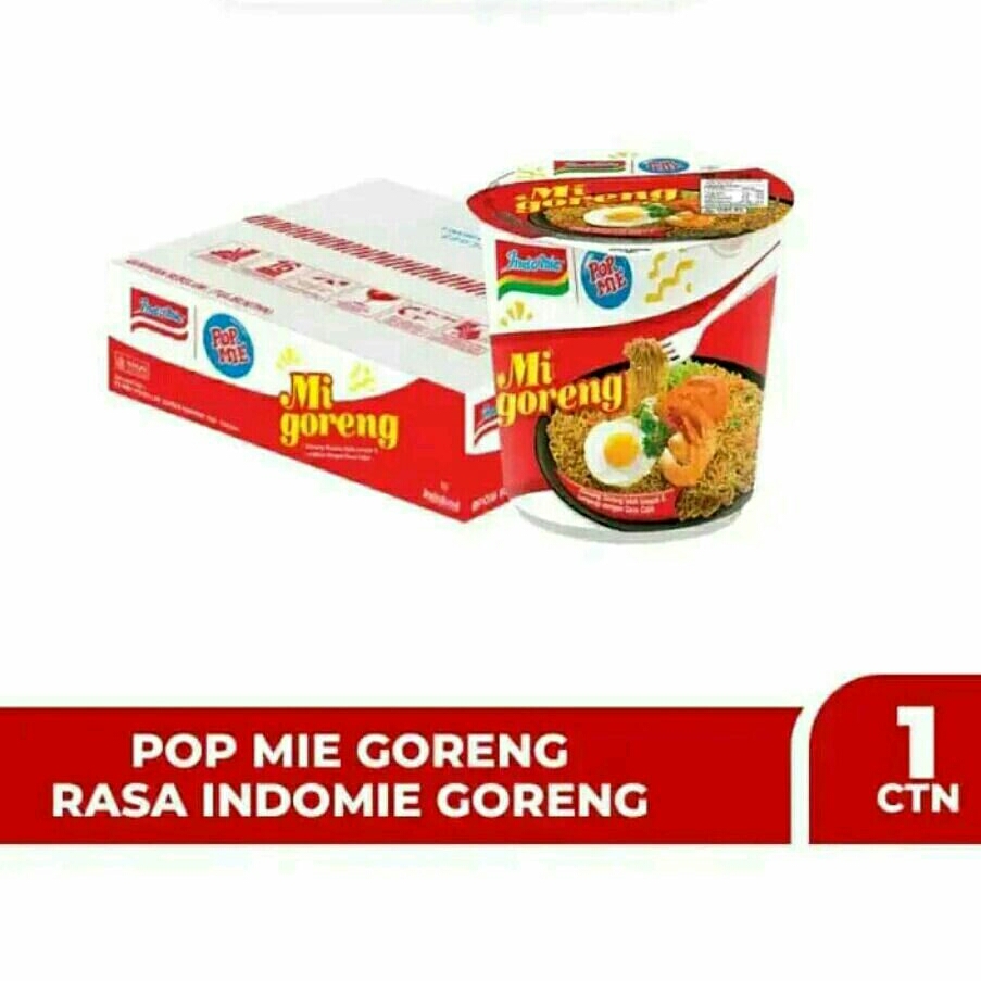 Pop Mie Goreng Rasa indomie Goreng 1 Dus isi 12 Pcs