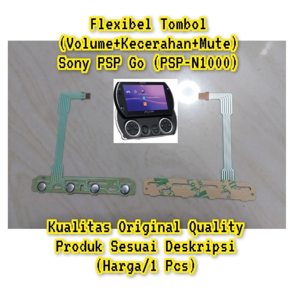 Flexibel Tombol Atas Volume Kecerahan Mute Sony PSP Go Slide PSP-N1000 (Original Baru)