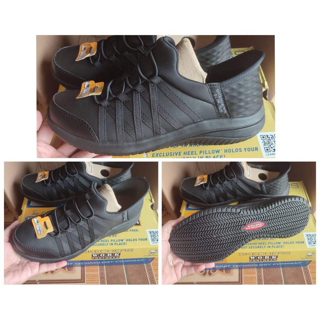 Sepatu Wanita Skechers Full Black Original