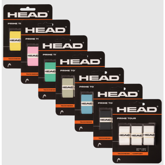 Head Overgrip Padel Raket Tennis Prime Tour 3 Pcs Grip Karet Pengganti Badminton Bulutangkis