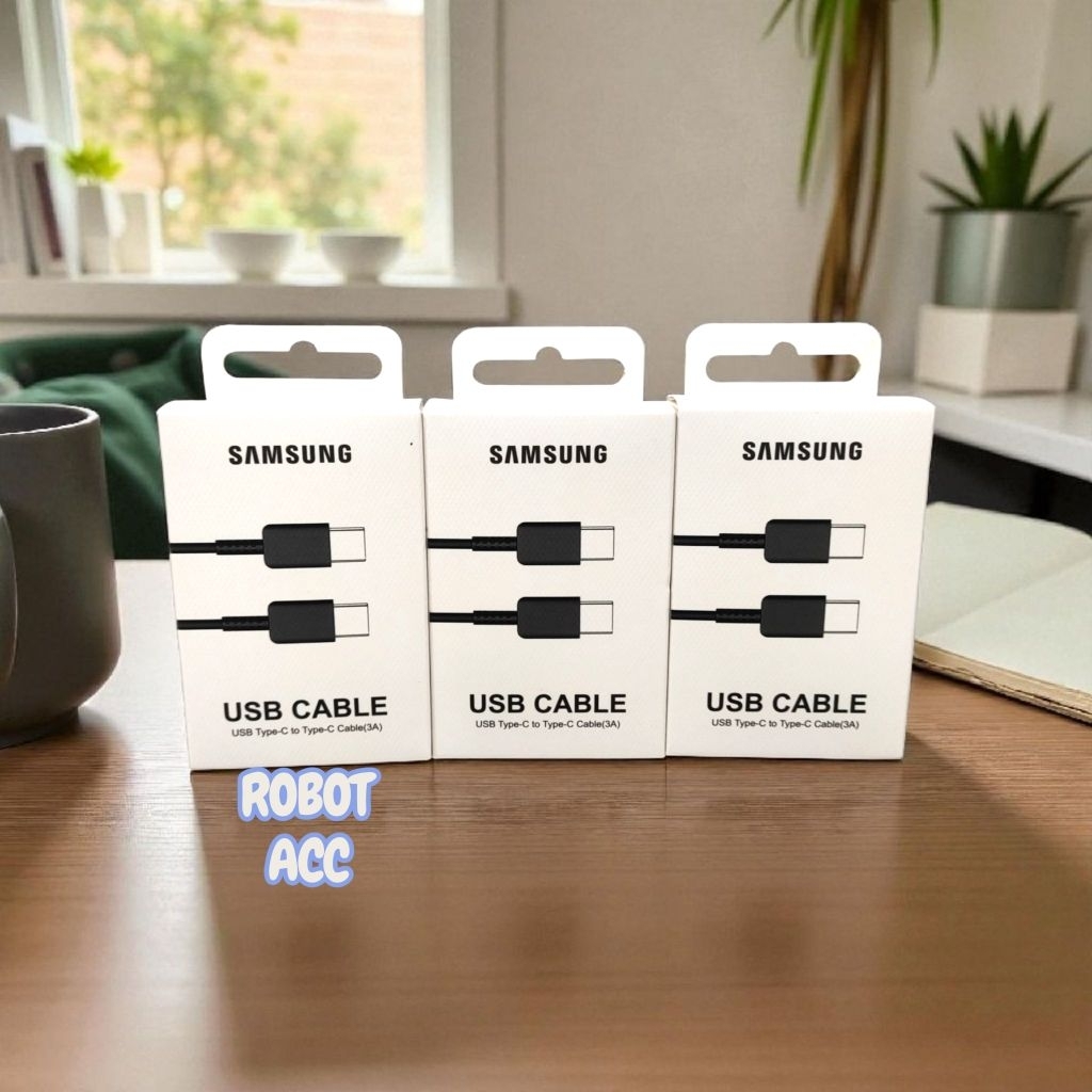 Kabel Data Samsung Type C To C 3A Kabel Charger Samsung C To C Ori99
