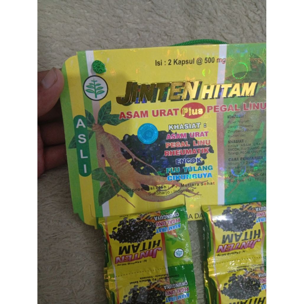 asam urat jinten hitam kapsul maju sukses