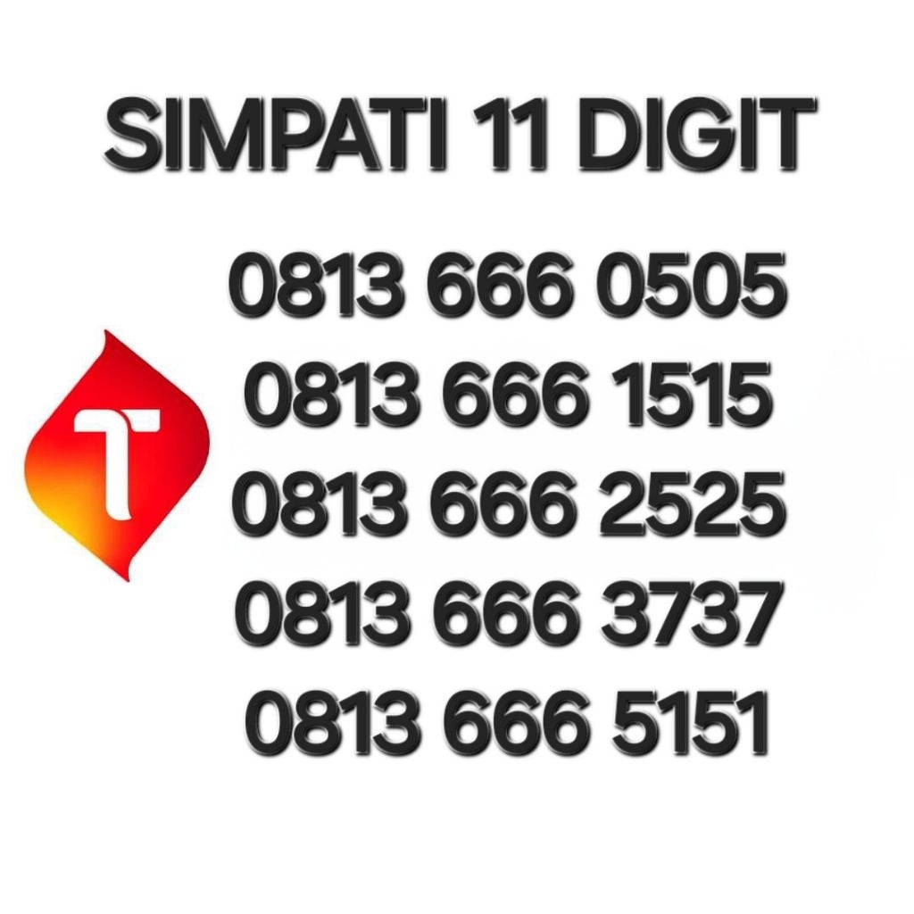 NOMOR CANTIK SIMPATI 11 DIGIT 4G LTE SERIAN TRIPLE 666 ABAB RAPIH BANYAK PILIHAN - 0813 666 ABAB