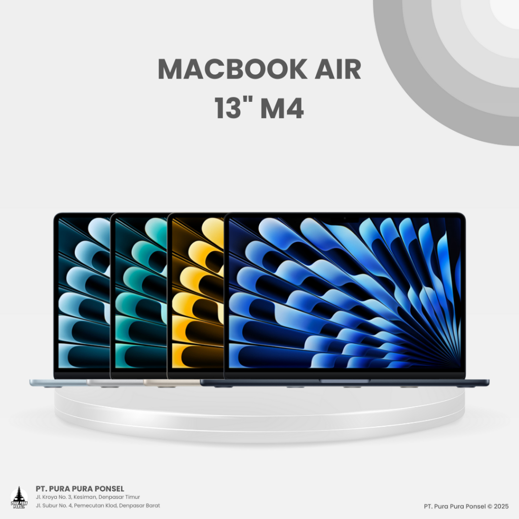 NEW MACBOOK AIR M4 2025 13-INCH GARANSI RESMI 1 TAHUN INDONESIA