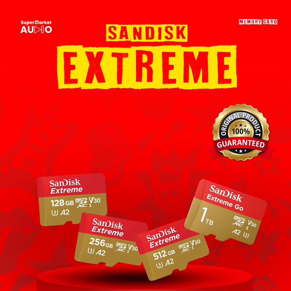 Sandisk Micro SD Memori External 128GB 256GB 512GB 1TB Original