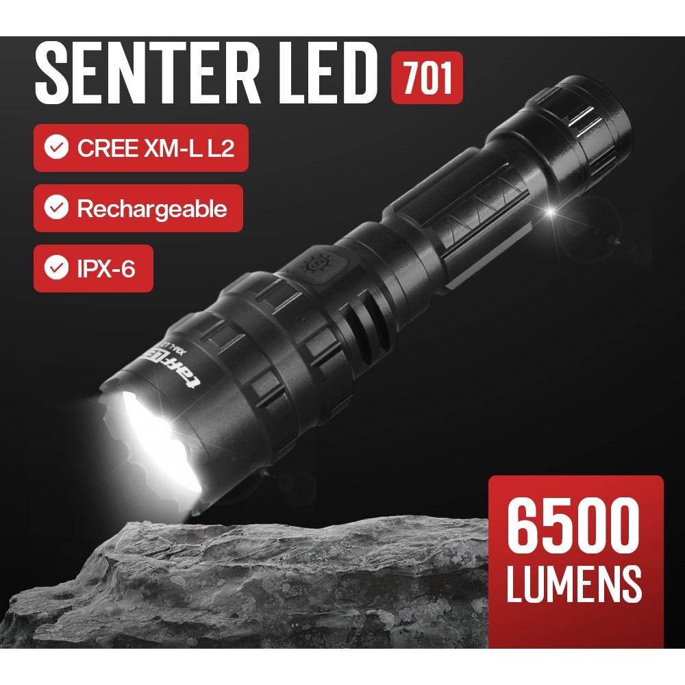 Senter LED Torch Hunting Cree XM  Ditenagai chip LED CREE XM-L L2