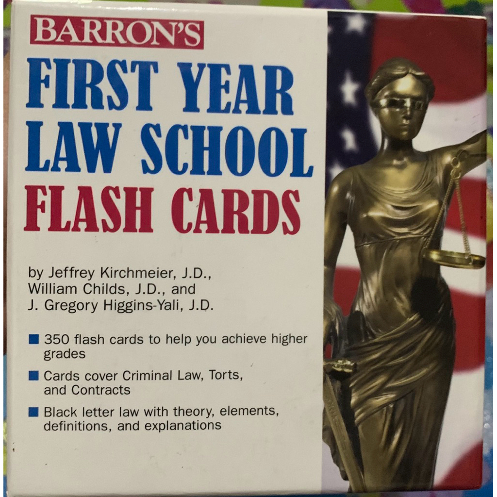 Preloved Buku First Year law School Flash Cards