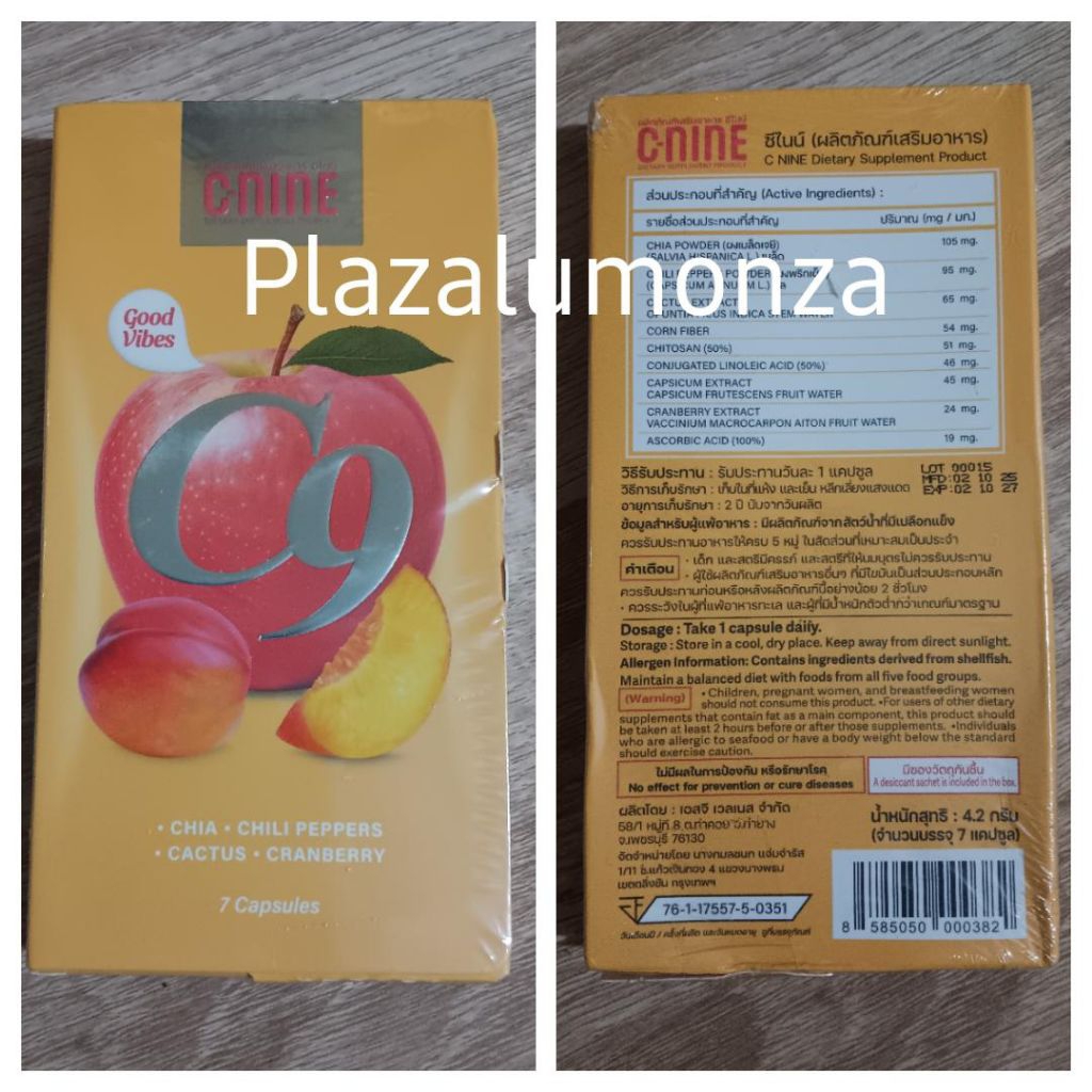 C-NINE Suplemen / Thailand. /C9 . Hasil 2-3 kilo per minggu.