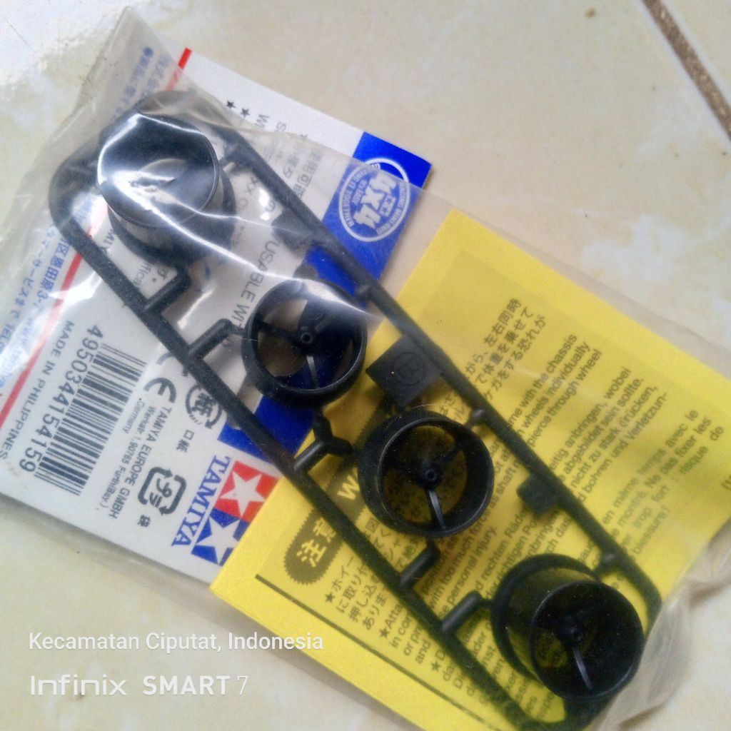 Tamiya part 15415 velg small carbon super X & XX chassis