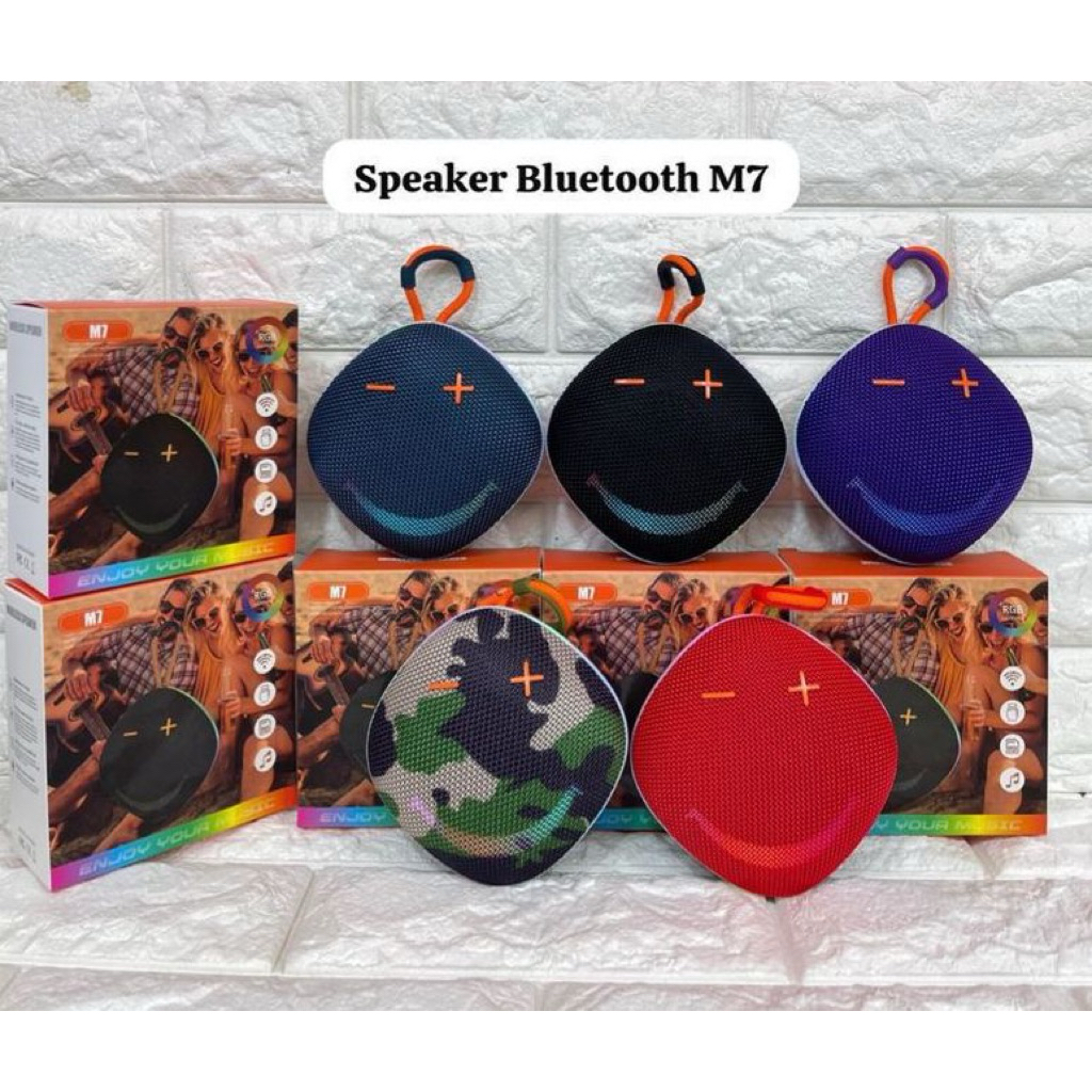 Speaker Bluetooth M7 Lampu LED RGB Wireless Portable Speker Music Box