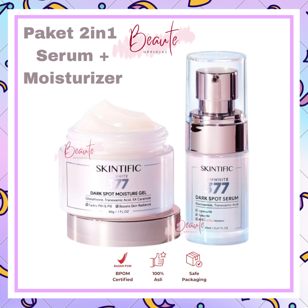 Skintific Symwhite 377 Dark Spot Paket 2in1 Serum + Moisturizer